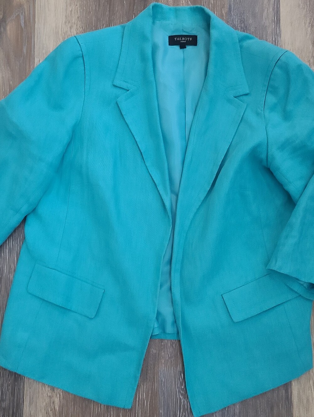 Talbots Linen Open Blazer Womens Size 18W